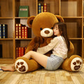 Teddy Bear Extra Large Plush Toy Bear Doll Cloth Doll for Girls to Hug and Sleep, Hugging Bear Pillow, Gift for Girlfriend for Holidays or Birthday, Pink Bow with Heart 'Happy Birthday' 1.6 meters