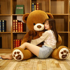 Teddy Bear Extra Large Plush Toy Bear Doll Cloth Doll for Girls to Hug and Sleep, Hugging Bear Pillow, Gift for Girlfriend for Holidays or Birthday, Pink Bow with Heart 'Happy Birthday' 1.6 meters